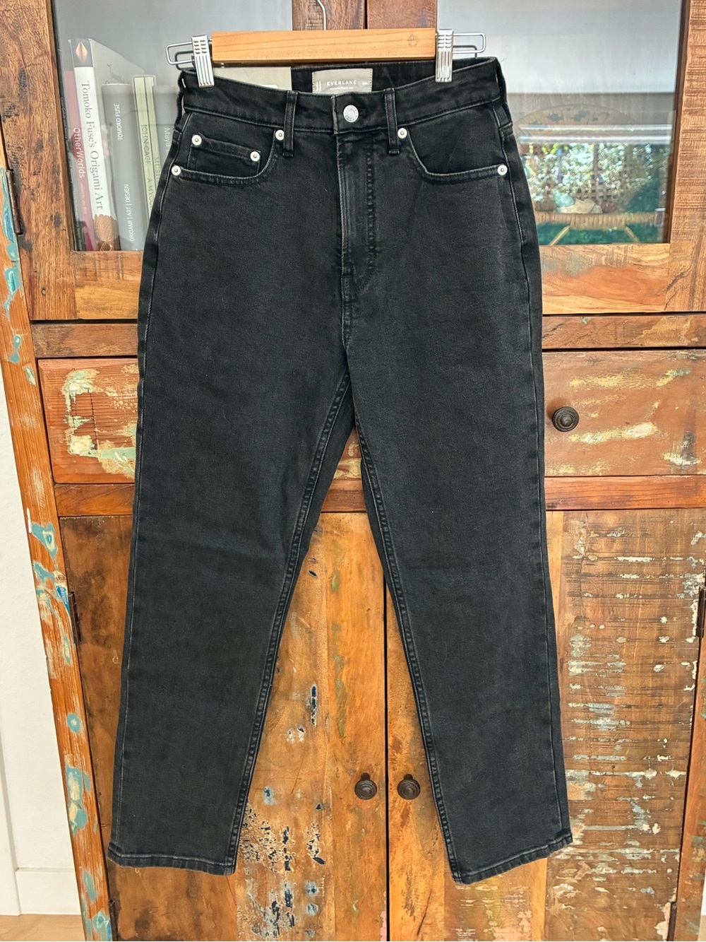 NWT Everlane Black Curvy Cheeky 26R Jeans
